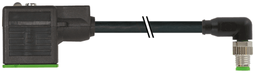 Murr Elektronik 7000-88441-6330200 7000-88441-6330200 Murrelektronik - M8 MALE 90° / MSUD VALVE PLUG FORM C 8 MM(SMALL), PUR 3X0.34 black UL/CSA, drag ch 2m 7000-88441-6330200 on Applied Automation