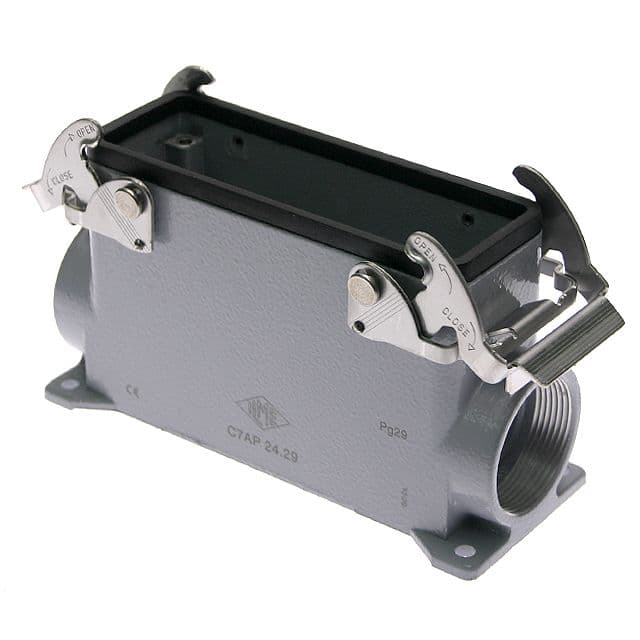 Mencom C7AP-24.29 Standard, Rectangular Base, V-Type, Double Latch, Surface mount, size 104.27, Side PG29 cable entry, High Construction C7AP-24.29 on Applied Automation