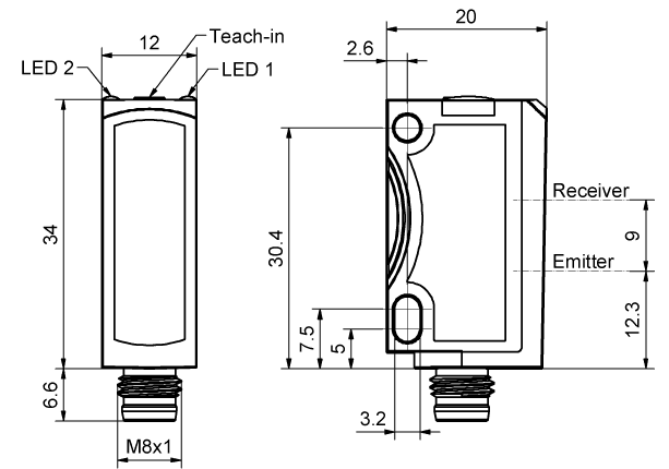SensoPart 608-11013 608-11013 SENSOPART - Photoelectric proximity sensor with background suppression 608-11013 on Applied Automation