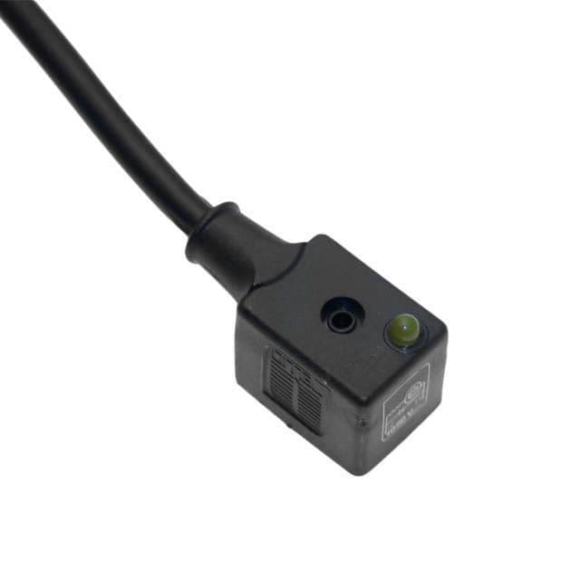 Mencom VDG-580-00 Solenoid Valve Connectors, Cordset, 3 Pole, ISB 11mm, 5 Meters, 24V, 10A, LED w/MOV, ground opposite VDG-580-00 on Applied Automation