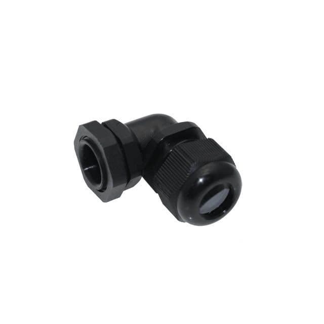 Mencom PCGA-11R-B PG11, Plastic Right Angle Cable Glands, Black, 0.273 - 0.468, Reduced Cable Range PCGA-11R-B on Applied Automation