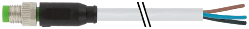 Murr Elektronik 7000-08001-2100050 7000-08001-2100050 Murrelektronik - M8 male 0° with cable, PVC 3x0.25 gy UL/CSA 0.5m 7000-08001-2100050 on Applied Automation