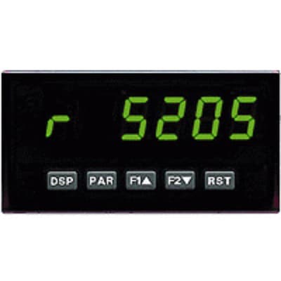 Red Lion PAXR0120 Red Lion PAXR0120 is a digital tachometer/rate meter belonging to the PAX series, designed with 3 user inputs and conforms to a 1/8 DIN (96x48mm) size for horizontal mounting. It features dimensions of W96mm x H48mm (3.80" x 1.95") and offers a degree of protection rated at IP65 NEMA 4X, suitable for various industrial environments. The device operates on a supply voltage range of 11-36Vdc, accommodating both 12Vdc and 24Vdc systems. It includes 1 digital input capable of up to 34kHz for counter functions and 3 additional digital inputs that support both Sink and Source configurations for user input. PAXR0120 on Applied Automation