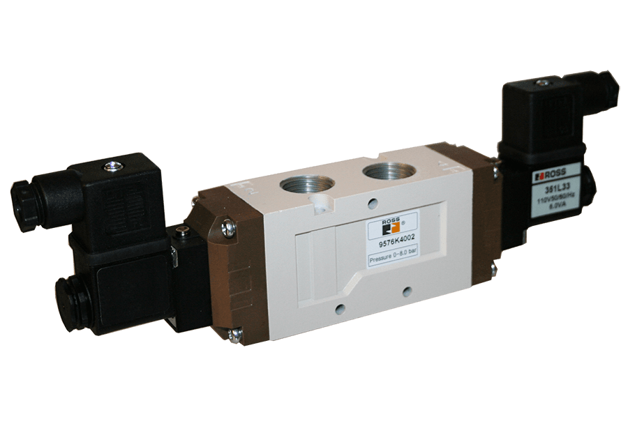 ROSS Controls D9573K1001Z 95 Series 3/2 Single Solenoid Valve, Normally Closed, Ports (In-Out) G1/8", 110/120 VAC D9573K1001Z on Applied Automation